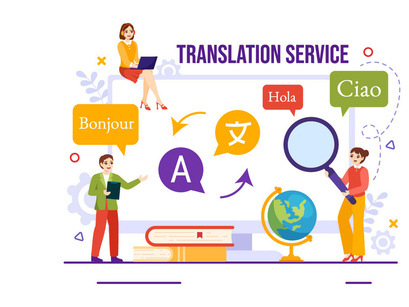 15 Translation Service Illustration