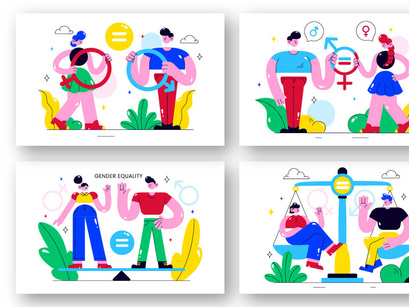 10 Gender Equality Illustration