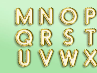 [Free] Foil Balloon Text Effect PSD File