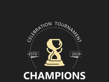 Trophy Logo winner, Sports Tournament Championship Cup Design. minimalist emblem sport, club shop simple icon