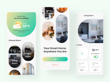 Smarthome Mobile App UI Kit preview picture