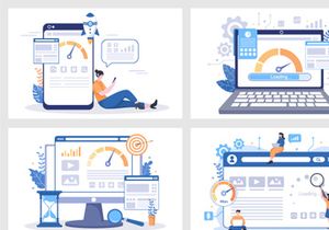15 Website Loading Speed Optimization Vector Illustration