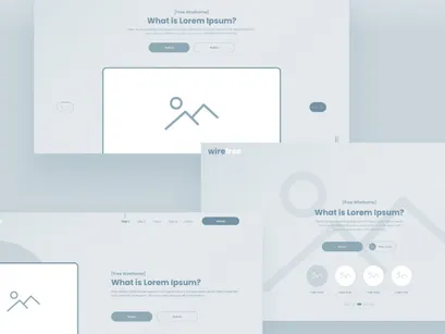 [Free] Wireframe UI Kit - Adobe XD