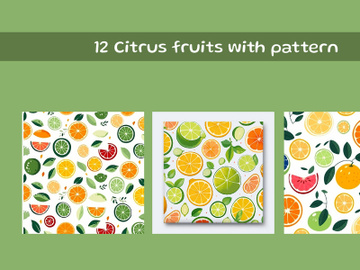 Citrus fruits with pattern preview picture