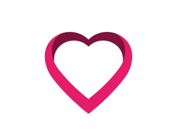 Love heart logo and symbol vector preview picture