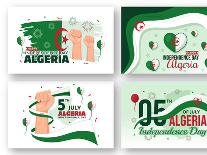 12 Algeria Independence Day Illustration