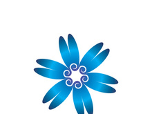 Flower vector icon design template illustration
