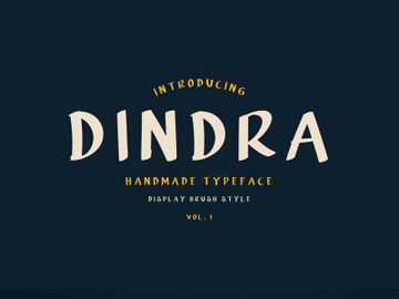 Dindra Display Typeface preview picture