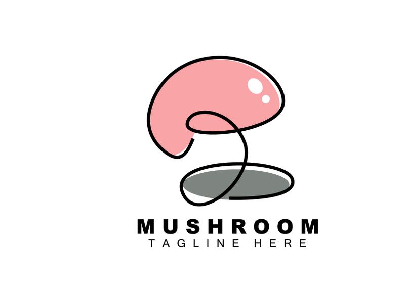 Mushroom Logo Design, Illustration of Cooking Ingredients, Vector Brand of Various Food Products