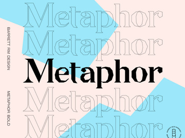 Metaphor Free Display Font preview picture