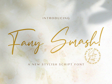 Fany Smash - Handwritten Font preview picture