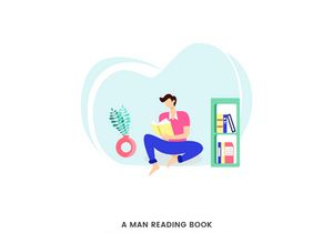 A man reading book