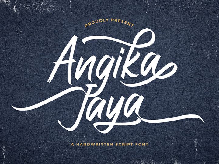 Angika Jaya - Handwritten Font