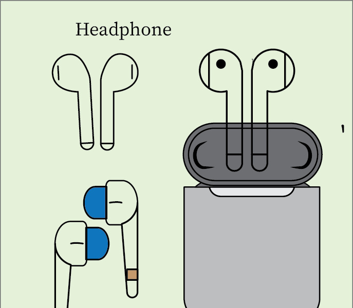 Headphone logo in Adobe illustrator