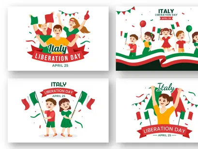 16 Italy Liberation Day Illustration