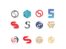 Business corporate S letter logo design vector