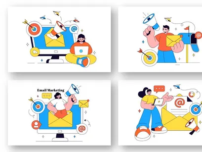 10 Email Marketing Illustration