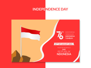 Banner Indonesia Independence day 76th 17th august preview picture