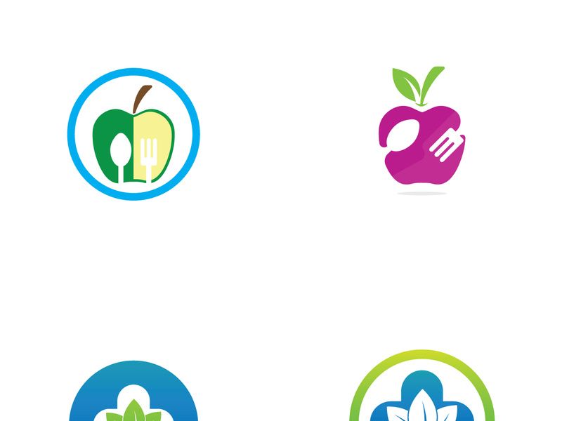 Spoon and fork logo design.