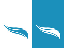 Wave beach vector illustration design logo