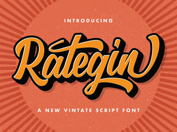 Rategin - Vintage Script Font preview picture