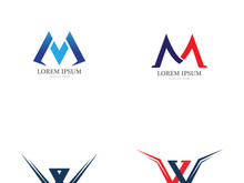 M w Logo Template vector illustration design