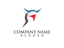 Creative Compass Concept Logo Design Template