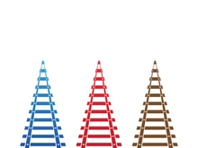 Train way icon vector for designer