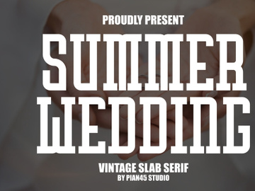 Summer Wedding - Vintage Slab Serif preview picture