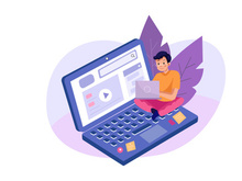 Online Course Illustration