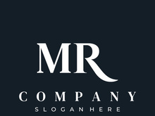 Luxury letters MR , RM , M , R with an elegant, modern and unique monogram. Logo for business card , business , brand , company.