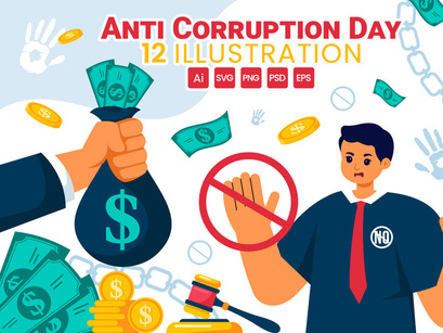 12 Anti Corruption Day Illustration