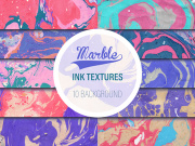 Abstract painting, can be used as a trendy background for wallpapers, posters, cards, invitations, websites. Modern artwork. Marble effect painting. Mixed blue, purple and red paints