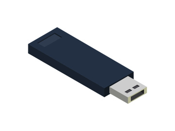 Isometric usb drive preview picture