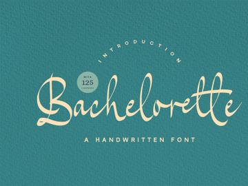 Bachelorette - Handwritten Font preview picture