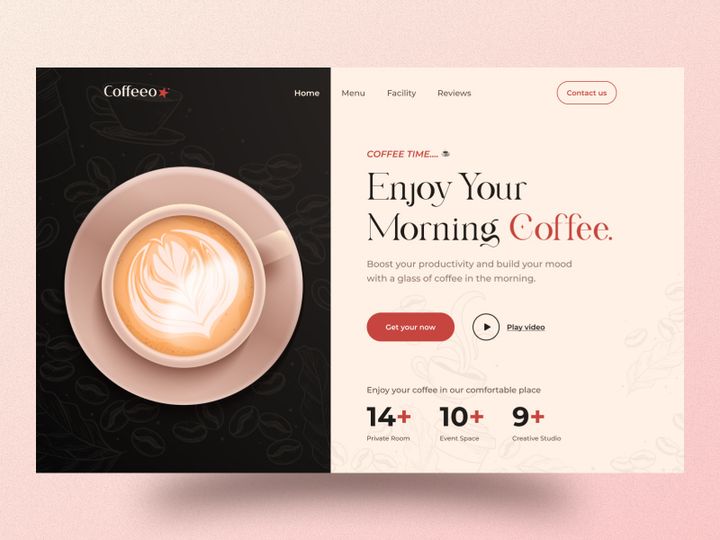 Coffee Shop - Web Header Design