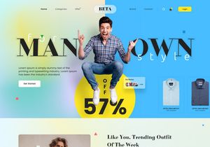 Ecommerce Landing Page Hero Banner