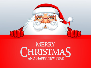 merry christmas board poster template santa claus preview picture