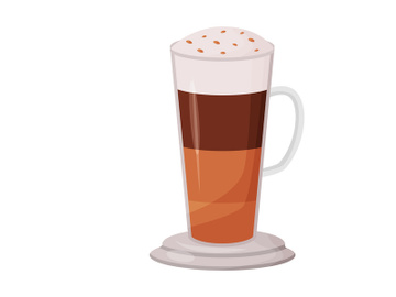 Layered coffee cartoon vector illustration preview picture