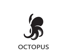 Octopus logo image design icon illustration animal vector