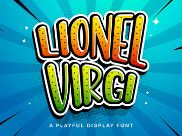 LIONEL VIRGI - Playful Display Font preview picture