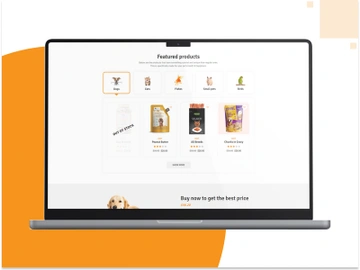 Pet Store Responsive Website Template preview picture