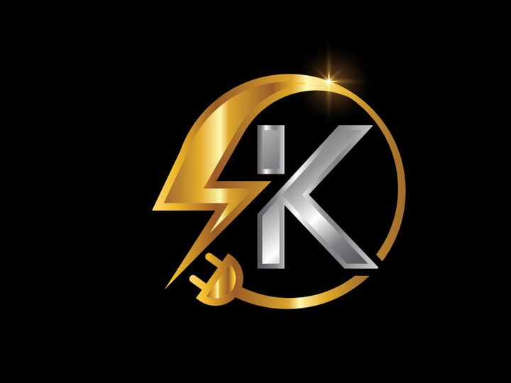 Electrical sign with the English alphabet, Electricity Logo, Power energy logo, and icon vector design