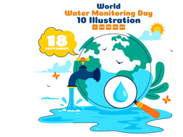 10 World Water Monitoring Day Illustration preview picture