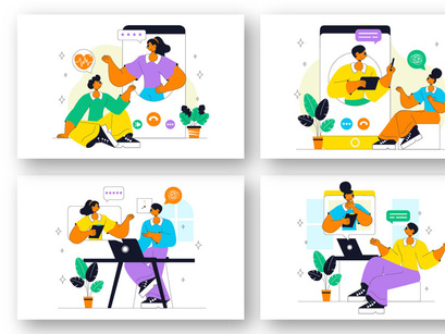 10 Online Mental Health Support Illustration
