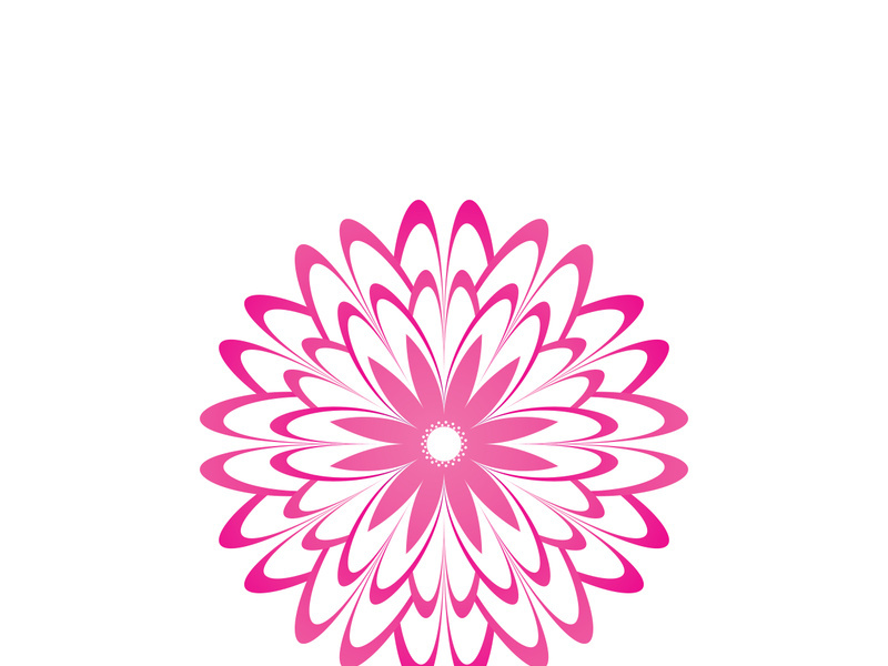 Flower vector icon design template illustration