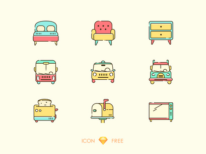 Sketch Icons - free pack