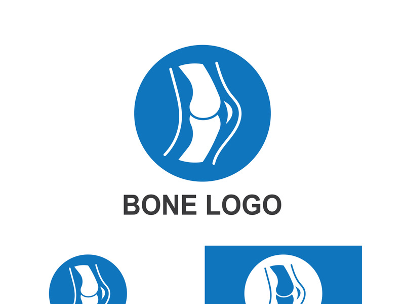 Bone logo design.logo for nursing, medical, orthopedic.