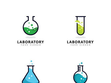Lab logo science, Laboratory logo icon vector design preview picture