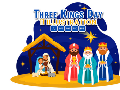 11 Three Kings Day Illustration